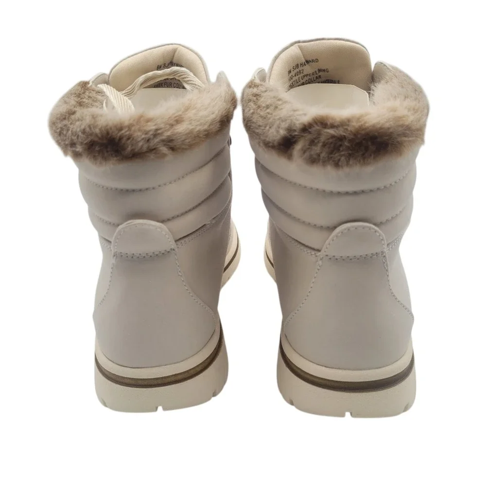 NEW St.‎ John's Bay Women's SJB Hayward White Boots Size 8 Medium | Memory Foam